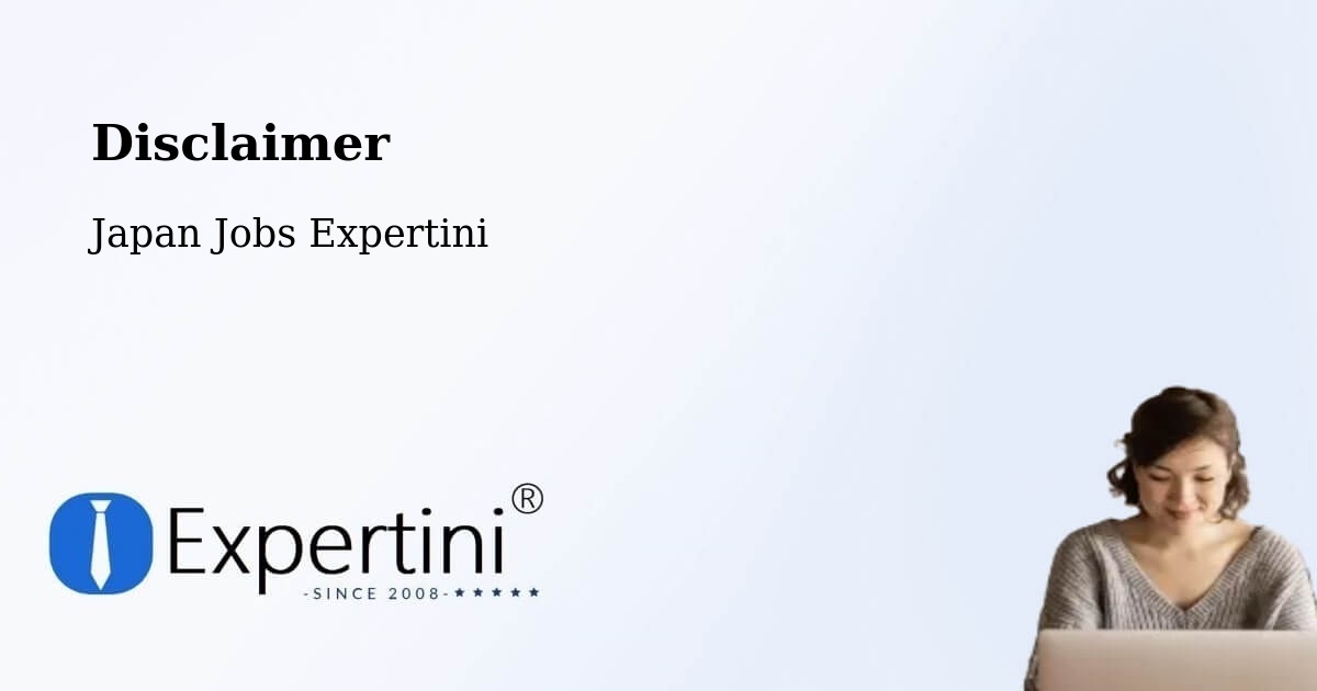 Disclaimer – Hakodate Shi - Japan Jobs Expertini