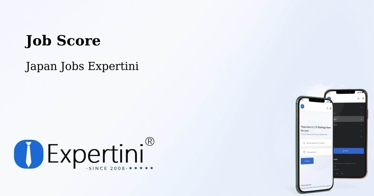 Job Score & Job Description Score Tool – Hakodate Shi - Japan Jobs Expertini