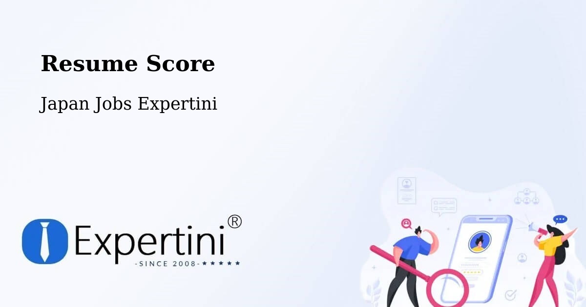 Resume Score & Job Description Match Tool – Hakodate Shi - Japan Jobs Expertini